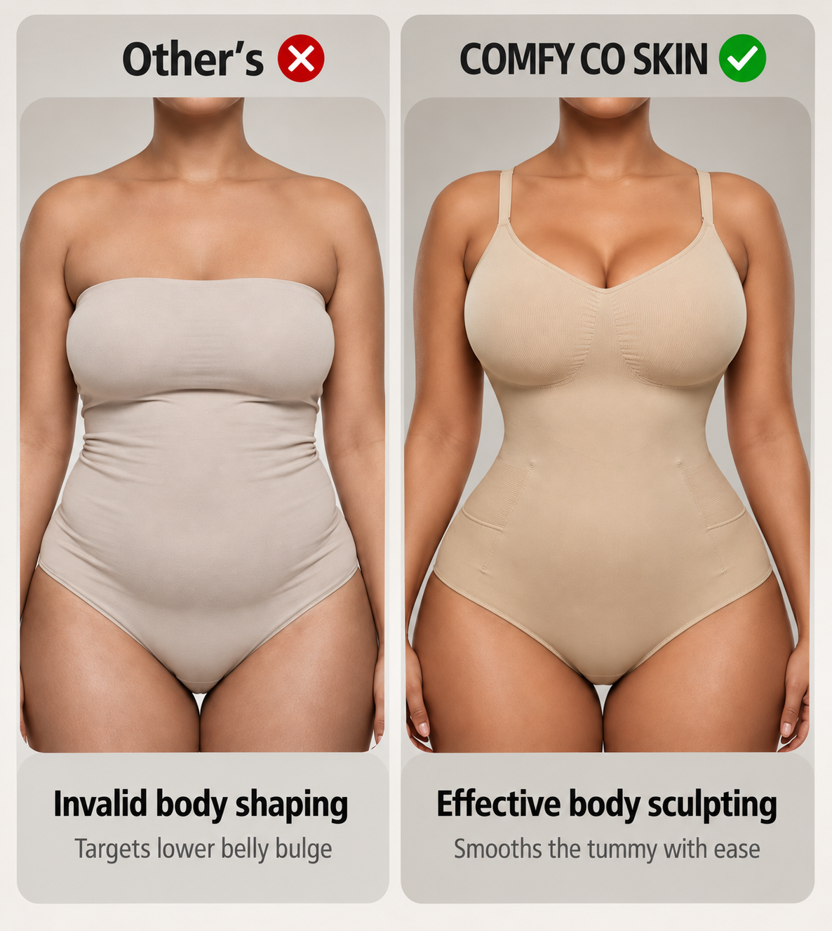 Comfy Co Skin™ SecondSkin Brief Bodysuit